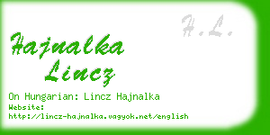 hajnalka lincz business card